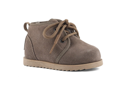 STIVALE BABY IN PELLE SCAMOSCIATA TAUPE